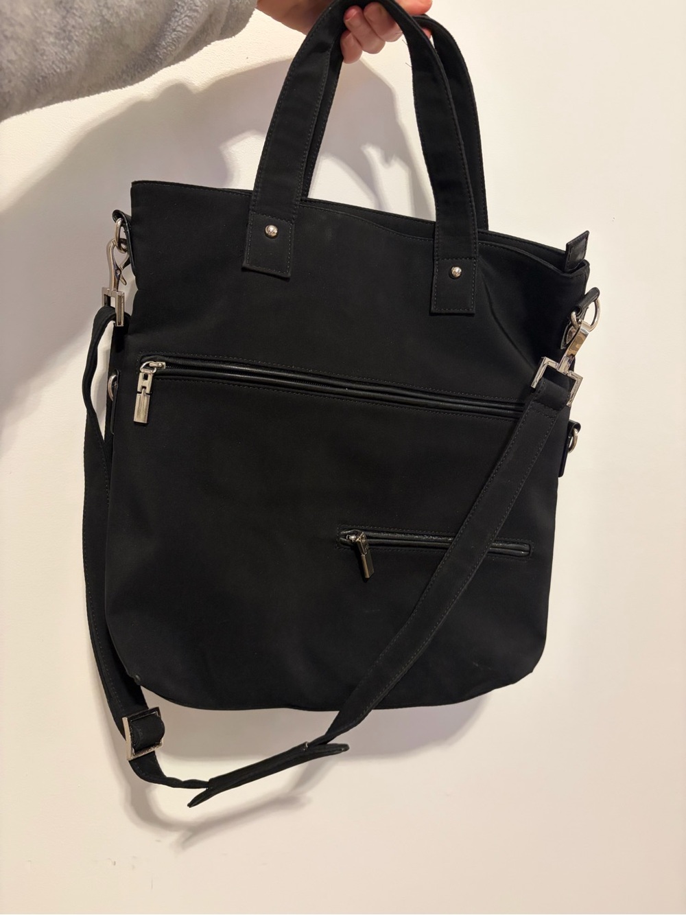 Hobo Black Tote Messenger